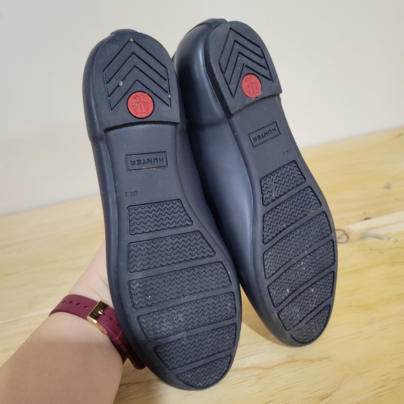 Hunter navy blue neoprene and rubber flats 5 - Picture 4 of 4